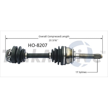 Surtrack Axle Cv Axle Shaft, Ho-8207 HO-8207
